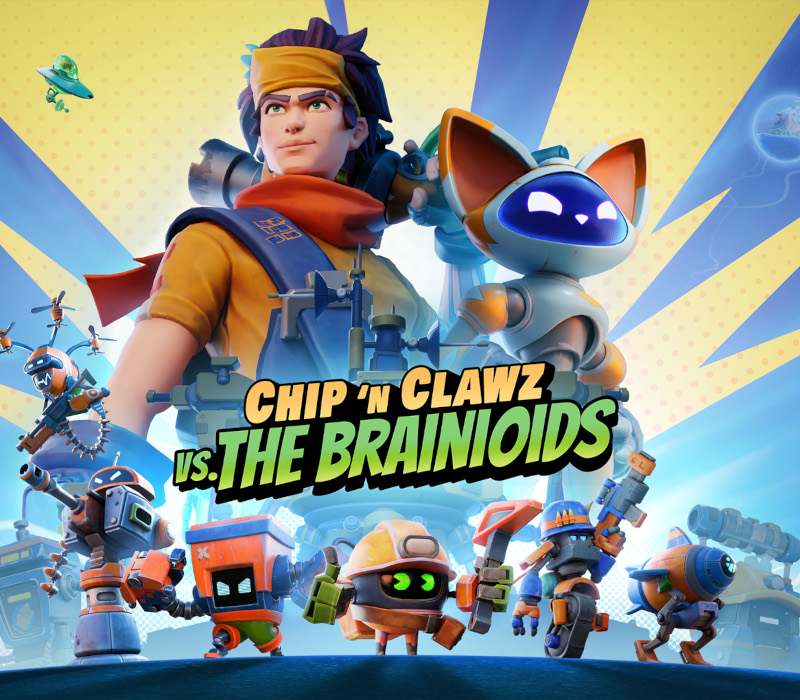 Chip ‘n Clawz vs. The Brainioids RoW PC Steam CD Key Logo
