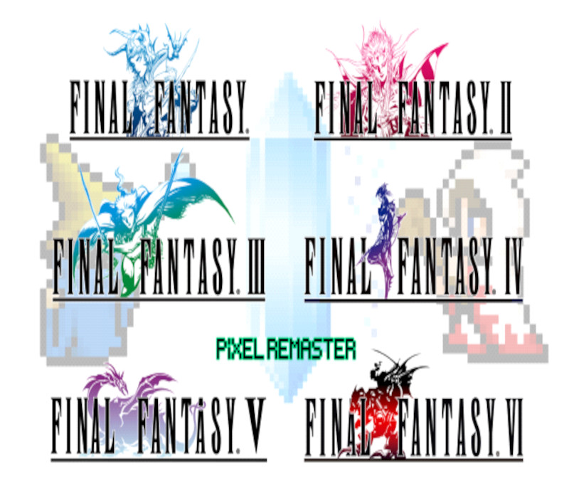 Final Fantasy I-VI Bundle PC Steam CD Key Logo
