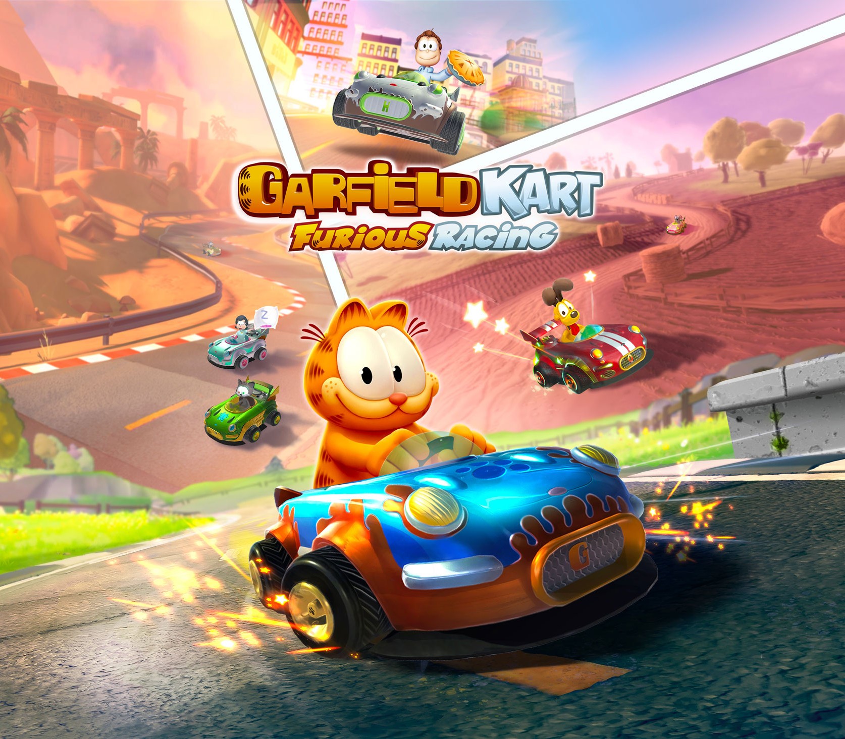 Garfield Kart Furious Racing PC Steam CD Key Logo
