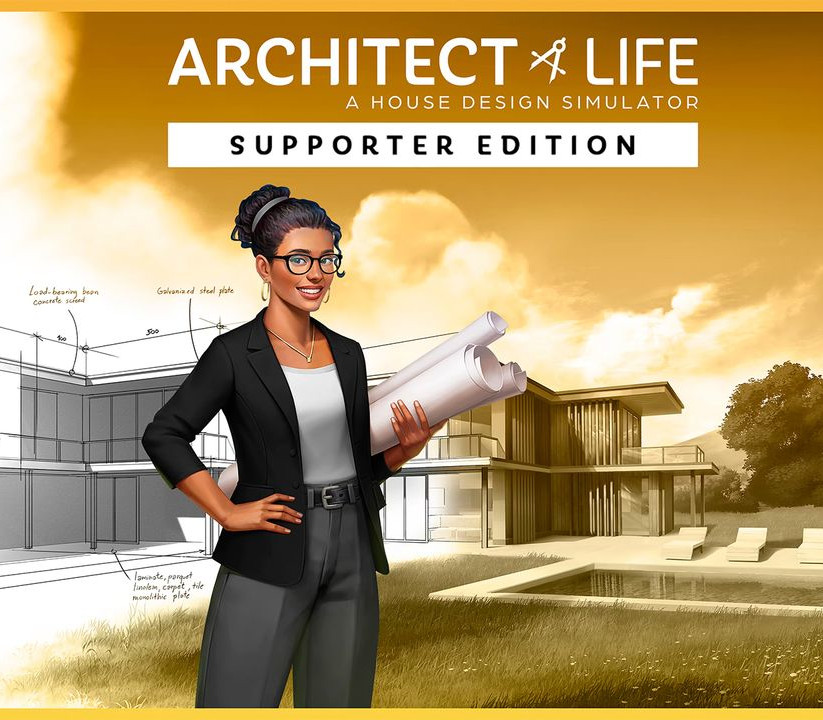 Architect Life: A House Design Simulator - Supporter Edition RoW PC Steam CD Key Logo