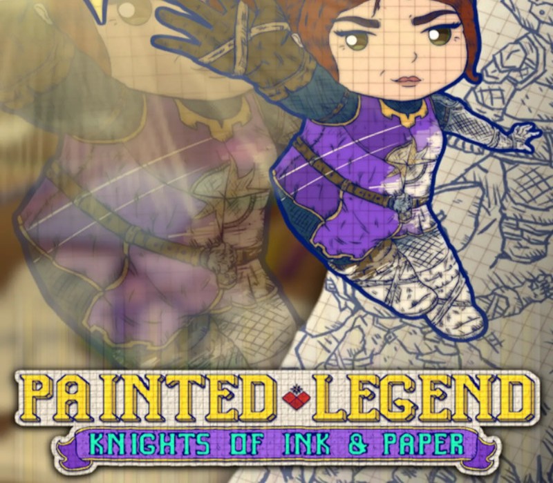 Painted Legend: Knights of Ink & Paper PC Steam CD Key Logo