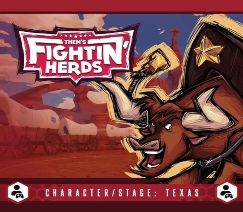 Them's Fightin' Herds - Character/Stage: Texas DLC Steam CD Key Logo