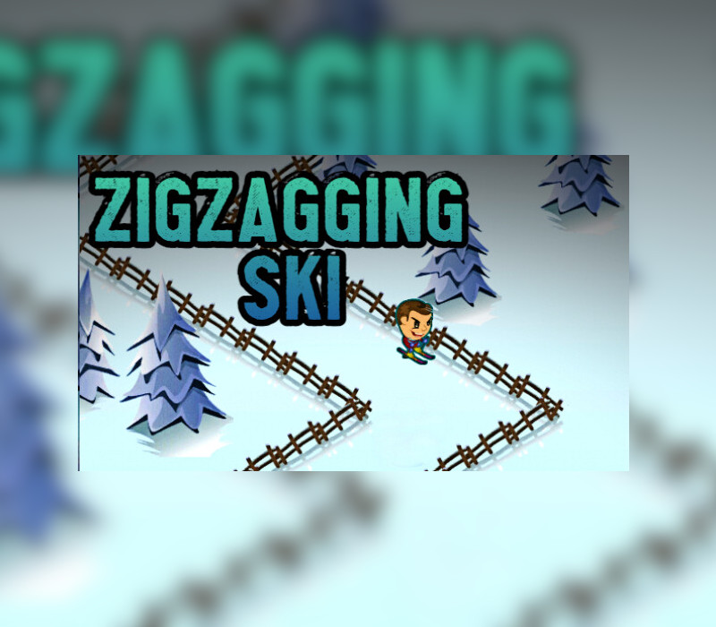ZigZagging Ski Steam CD Key Logo