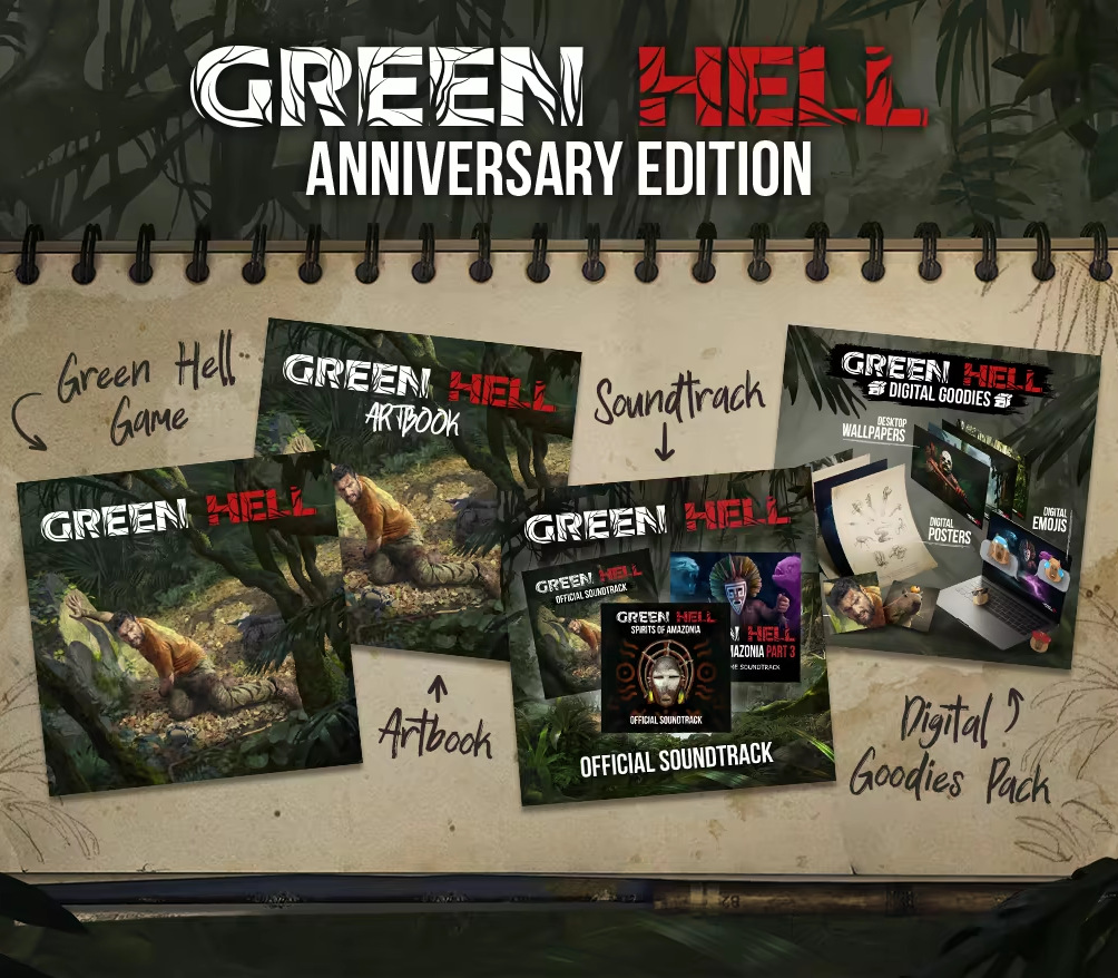 Green Hell Anniversary Edition EU PC Steam CD Key Logo