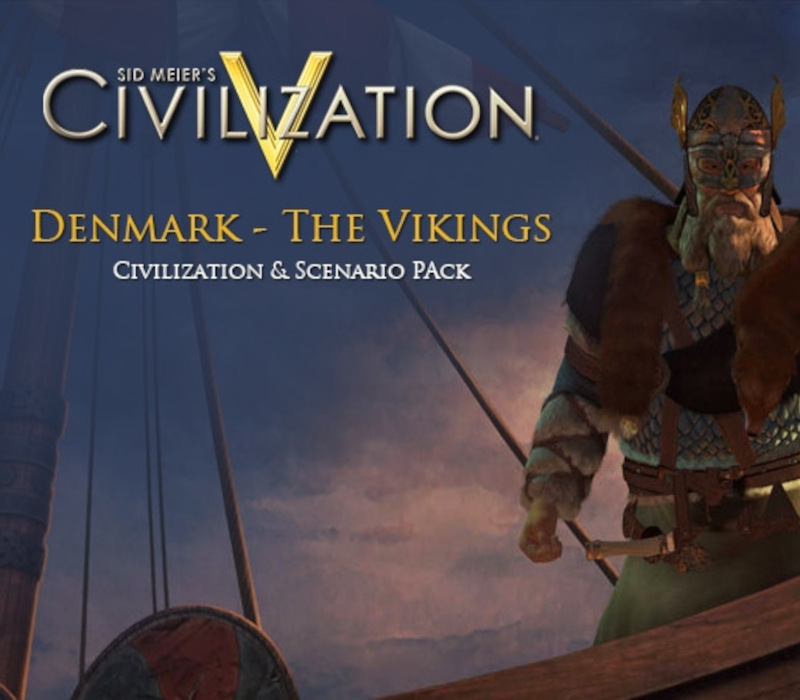 Sid Meier's Civilization V - Civ and Scenario Pack: Denmark (The Vikings) DLC PC Steam CD Key Logo