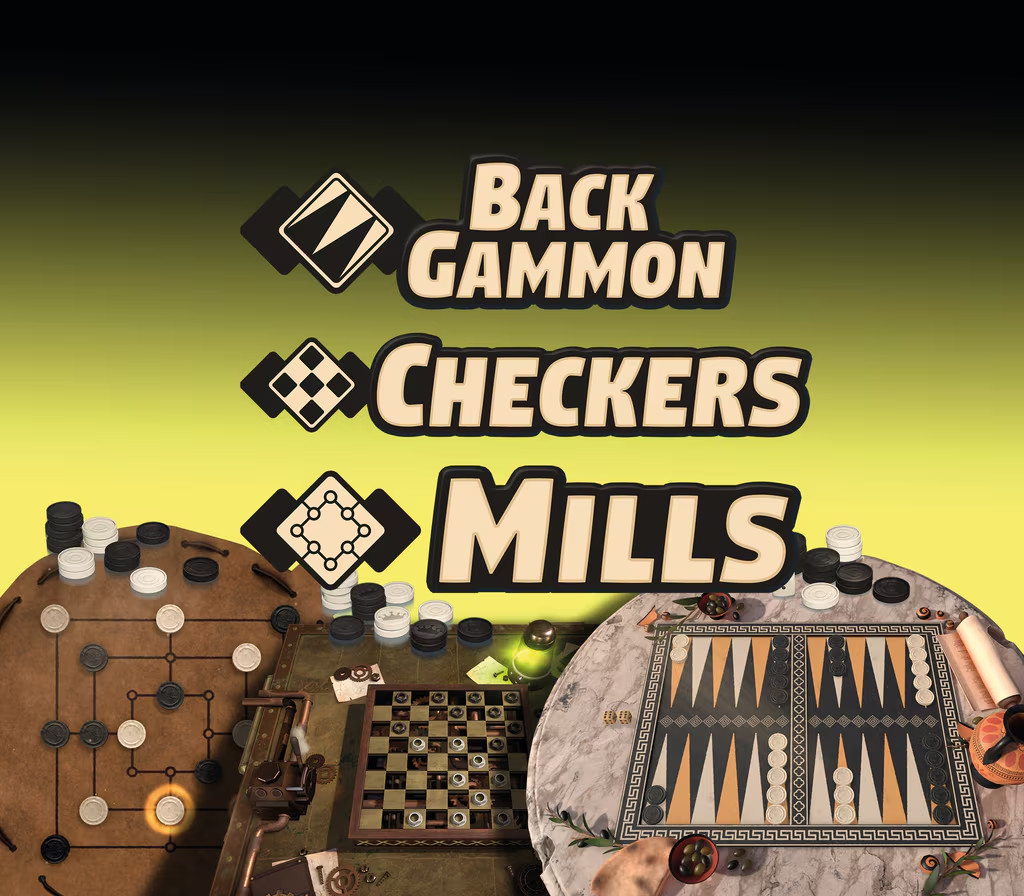 Backgammon + Checkers + Mills PC Steam CD Key Logo