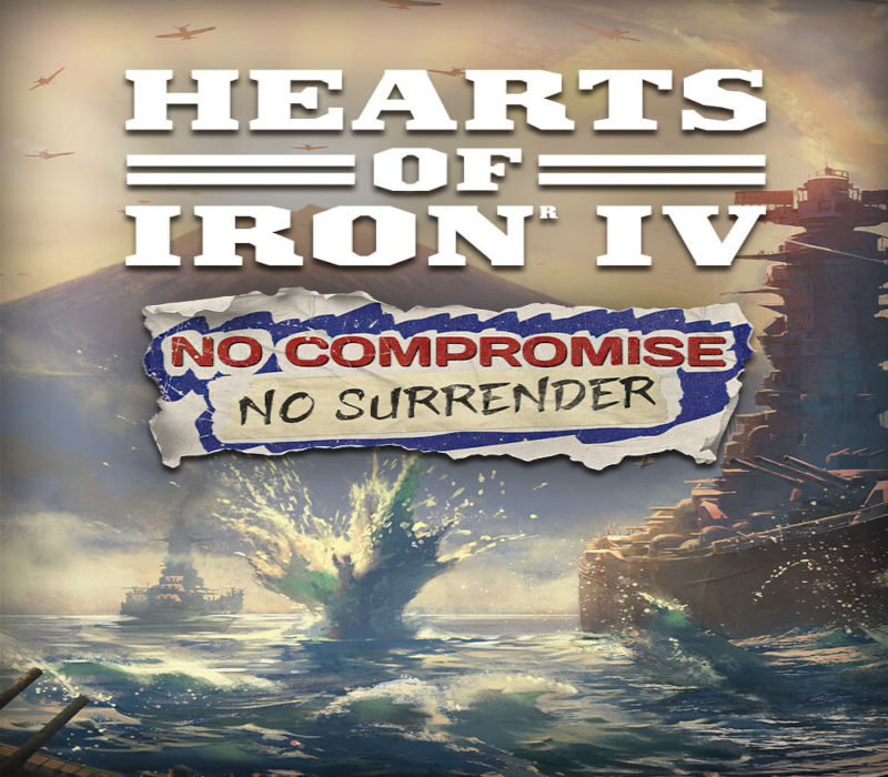 Hearts of Iron IV - No Compromise, No Surrender Expansion DLC EU PC Steam CD Key Logo