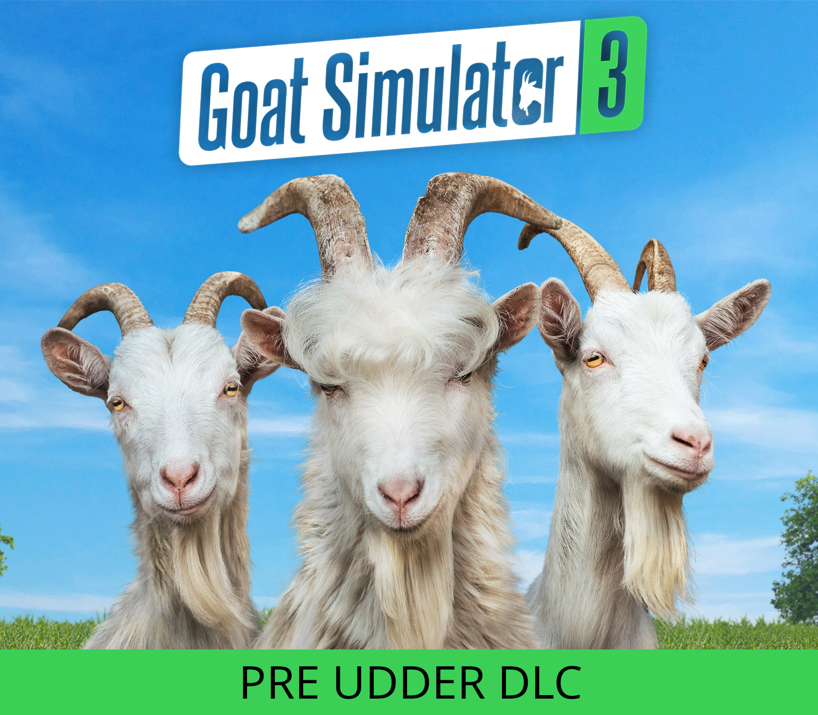 Goat Simulator 3 - Pre Udder DLC EU PS4 CD Key Logo
