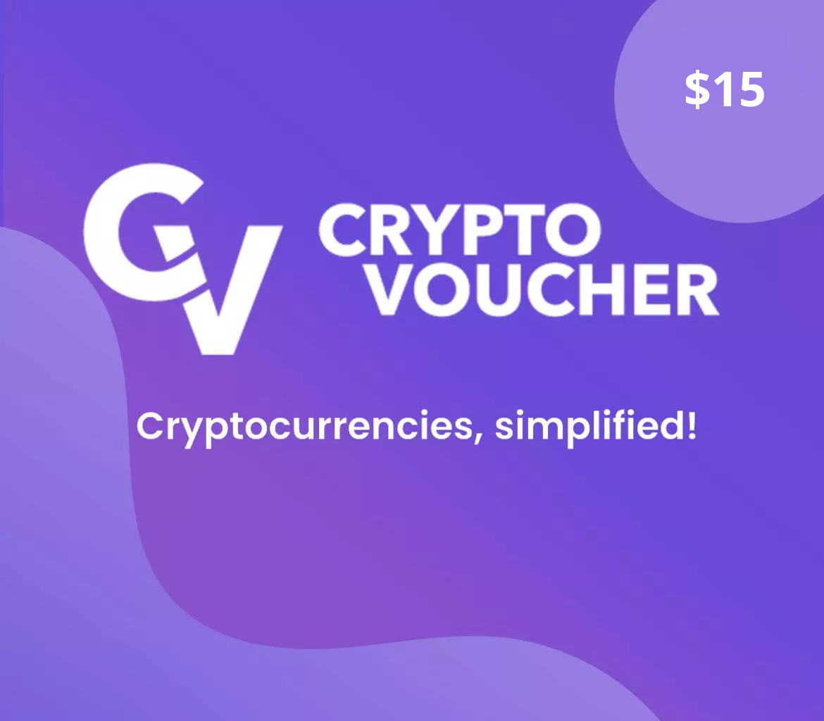 Crypto Voucher Bitcoin (BTC) 15 USD Key US Logo