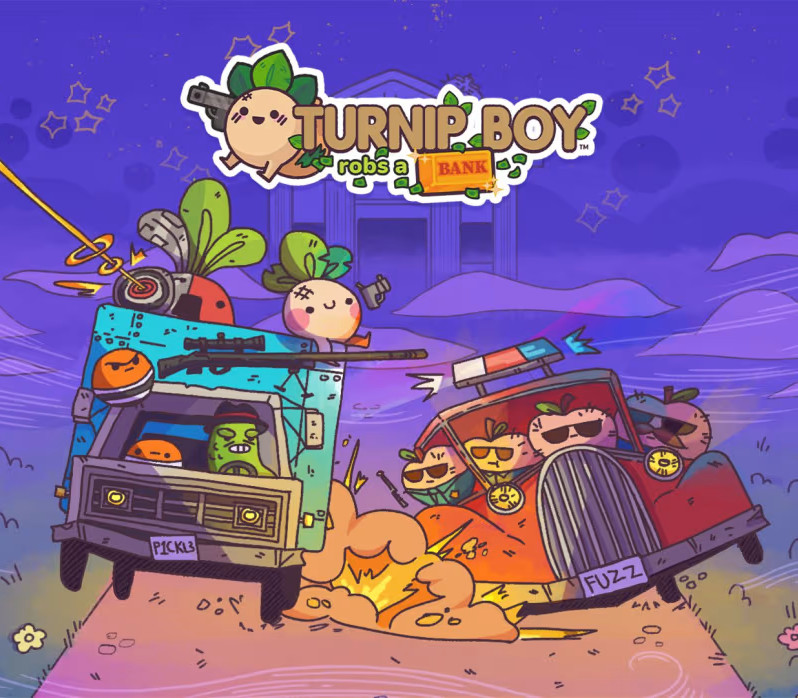 Turnip Boy Robs a Bank PC Steam CD Key Logo
