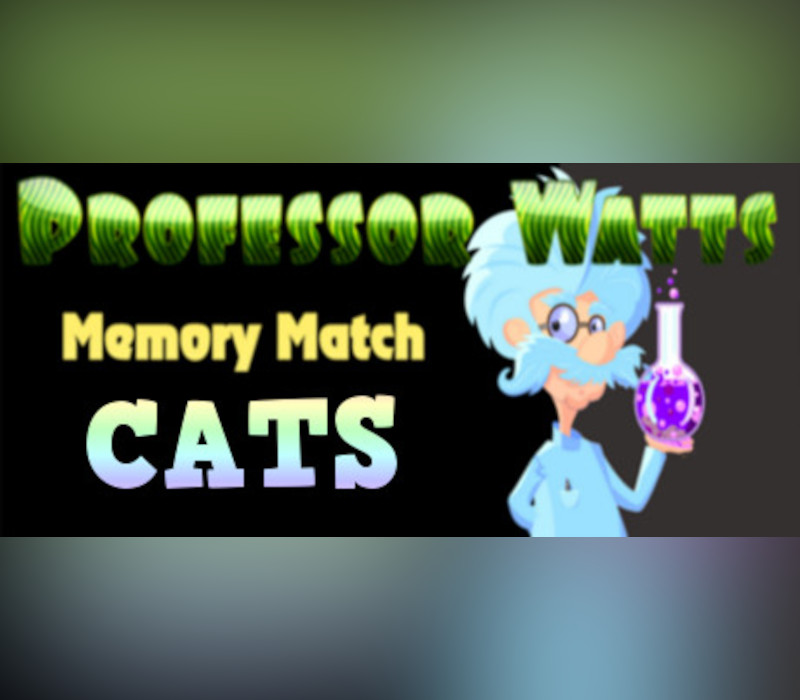 Professor Watts Memory Match Cats Steam CD Key Logo