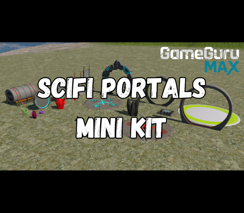 GameGuru MAX - Low Poly Mini Kit: Sci-Fi Portals DLC Steam CD Key Logo
