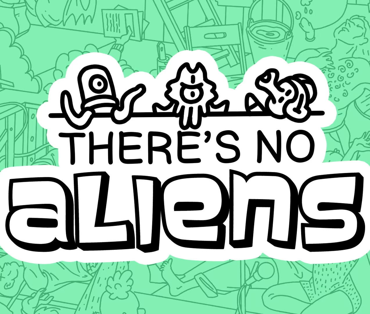 There's No Aliens PC Steam CD Key Logo
