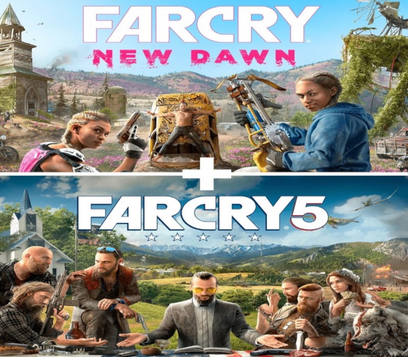 Far Cry 5 + Far Cry New Dawn Deluxe Edition Bundle AR XBOX One CD Key Logo