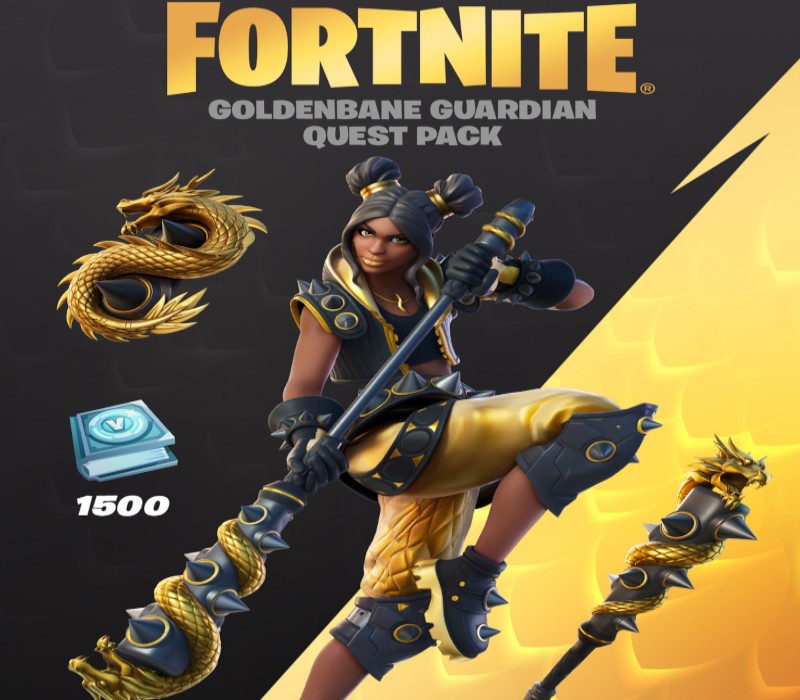 Fortnite - Goldenbane Guardian Quest Pack + 1500 V-Bucks Challenge TR XBOX One / Xbox Series X|S CD Key Logo