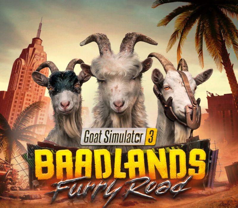 Goat Simulator 3 - Baadlands: Furry Road DLC PC Steam CD Key Logo