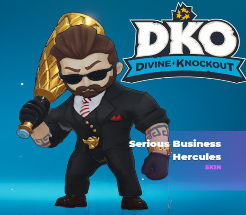 Divine Knockout - Serious Business Hercules Skin DLC Steam CD Key Logo