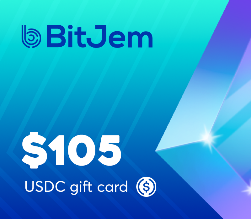 BitJem $105 Gift Card Logo