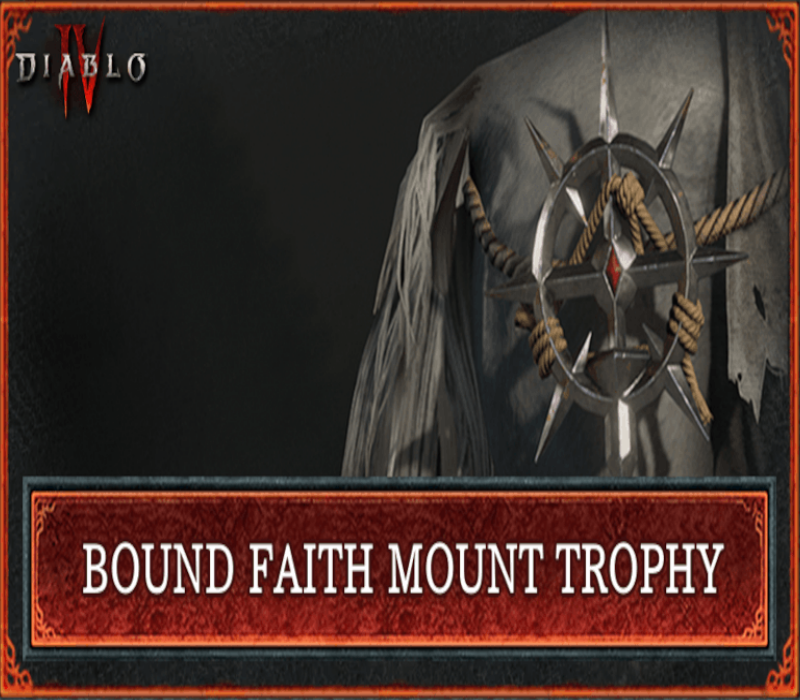 Diablo IV - Bound Faith Mount Trophy DLC NA Battle.net CD Key Logo
