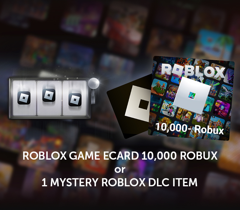 Roblox Game eCard 10 000 Robux Mystery DLC Item Logo