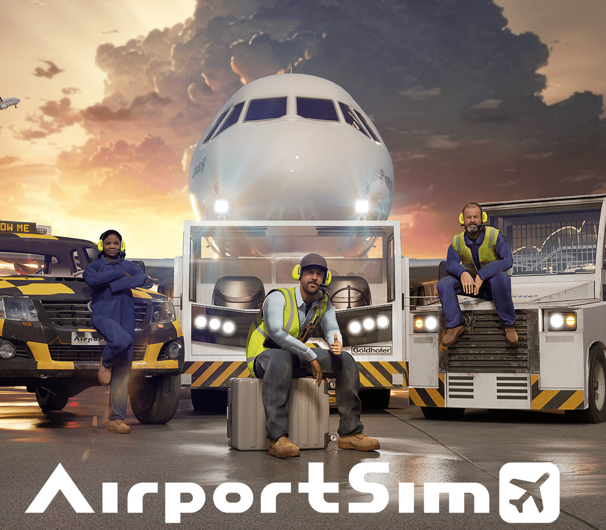 AirportSim PC Steam CD Key Logo