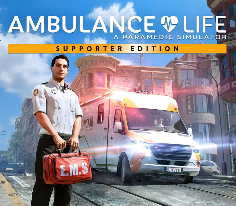 Ambulance Life: A Paramedic Simulator Supporter Edition EU PC Steam CD Key Logo