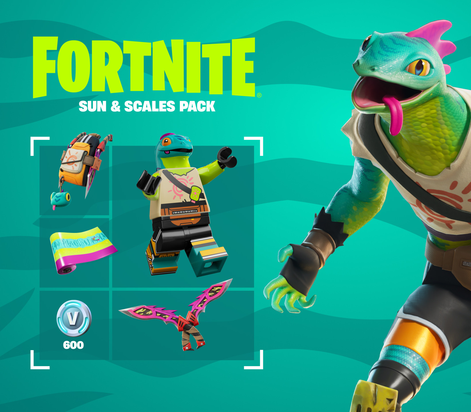 Fortnite - Sun & Scales Pack DLC US XBOX One / Xbox Series X|S CD Key Logo