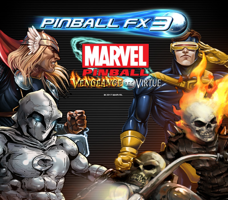 Pinball FX3 - Marvel Pinball - Vengeance and Virtue Pack DLC Steam CD Key Logo