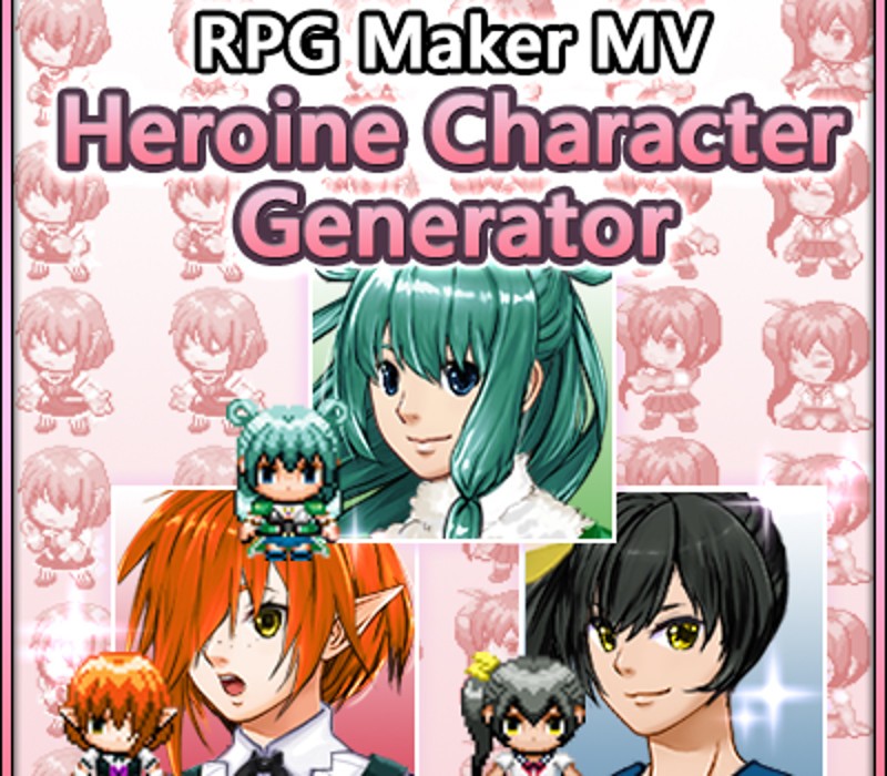 RPG Maker MV - Heroine Character Generator DLC EU Steam CD Key Logo