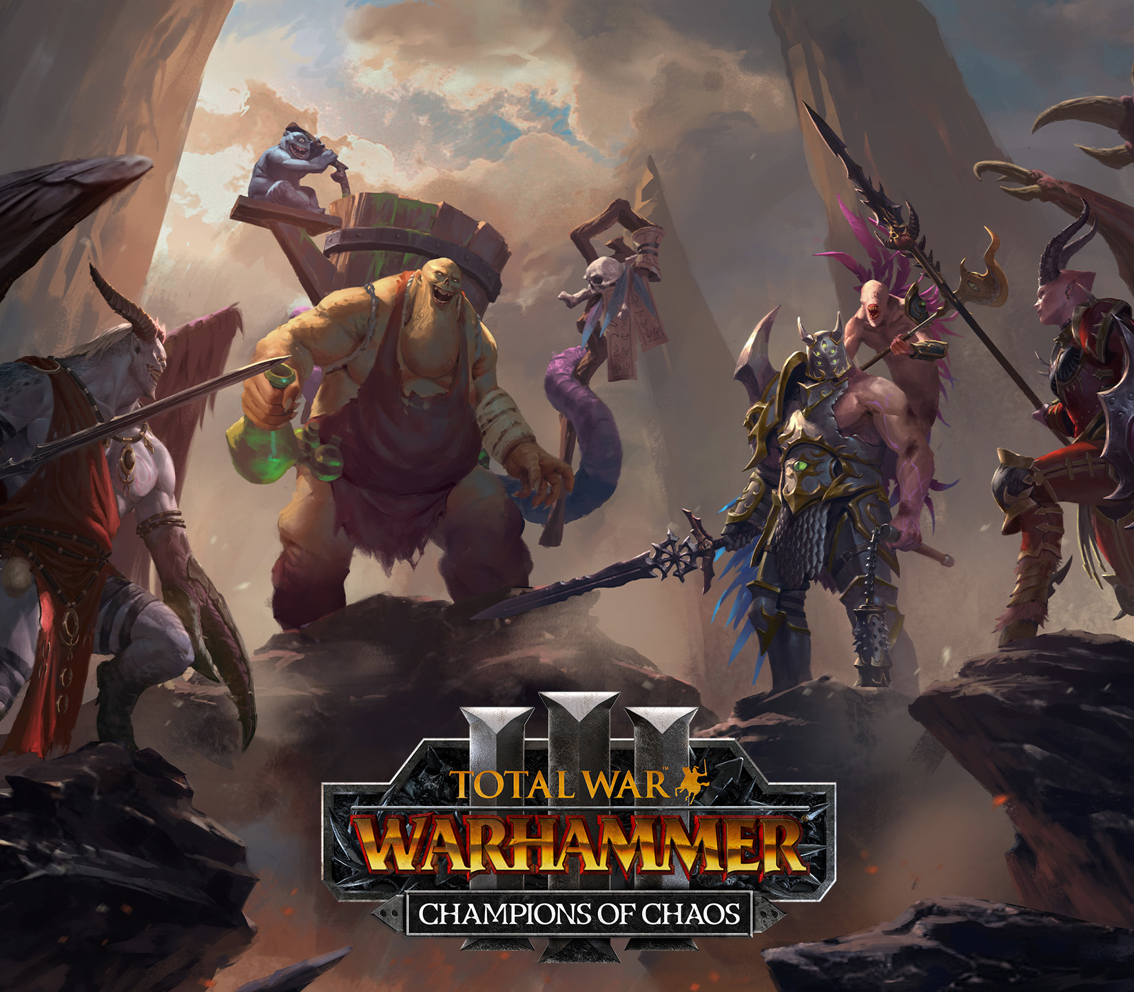 Total War: WARHAMMER III - Champions of Chaos DLC US PC Steam CD Key Logo