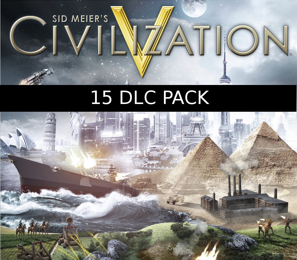 Sid Meier's Civilization V - 15 DLC Pack Steam CD Key Logo