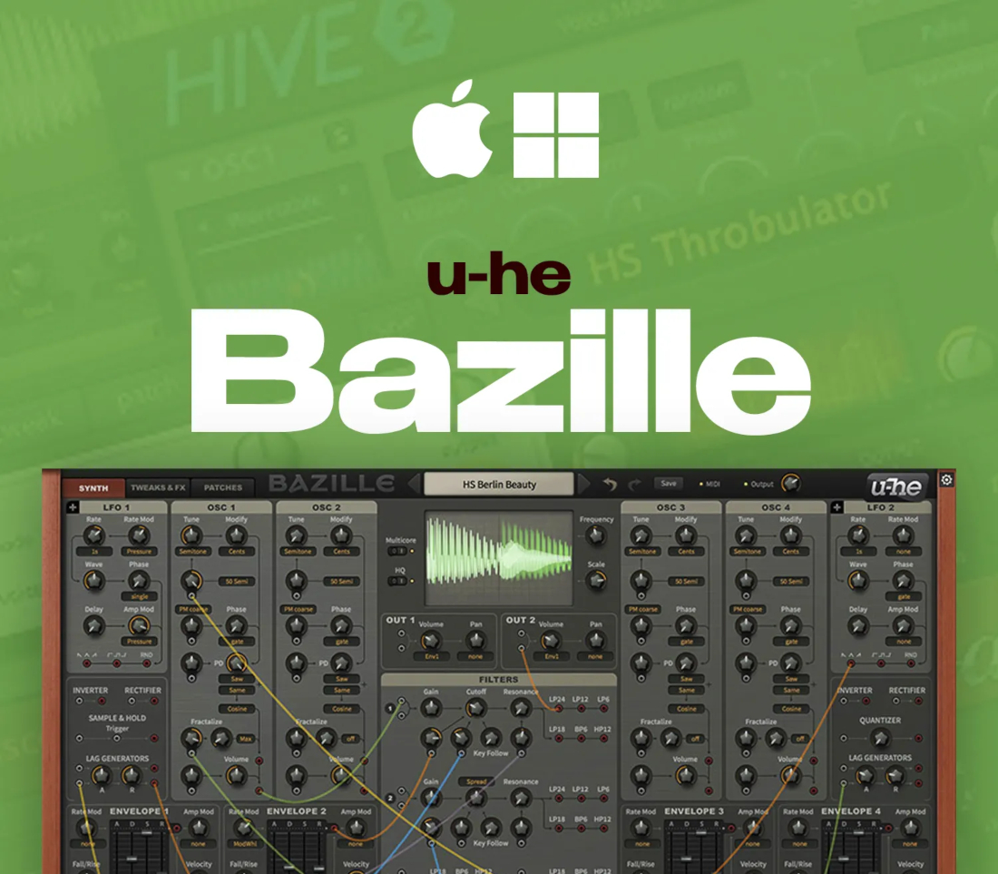 u-he Bazille PC/MAC Key Logo