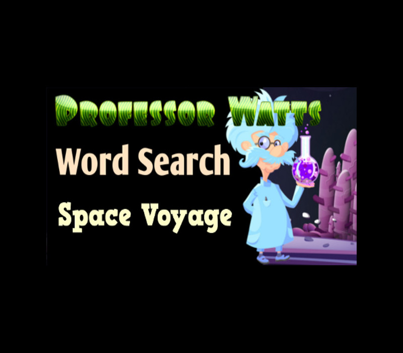 Professor Watts Word Search: Space Voyage PC Steam CD Key Logo