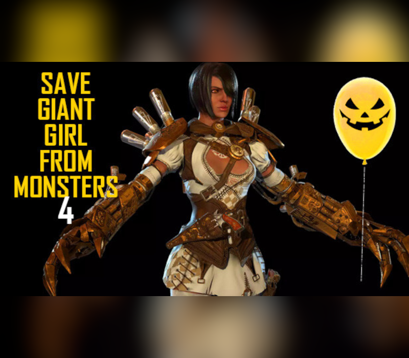 Save Giant Girl from monsters 4 PC Steam CD Key Logo