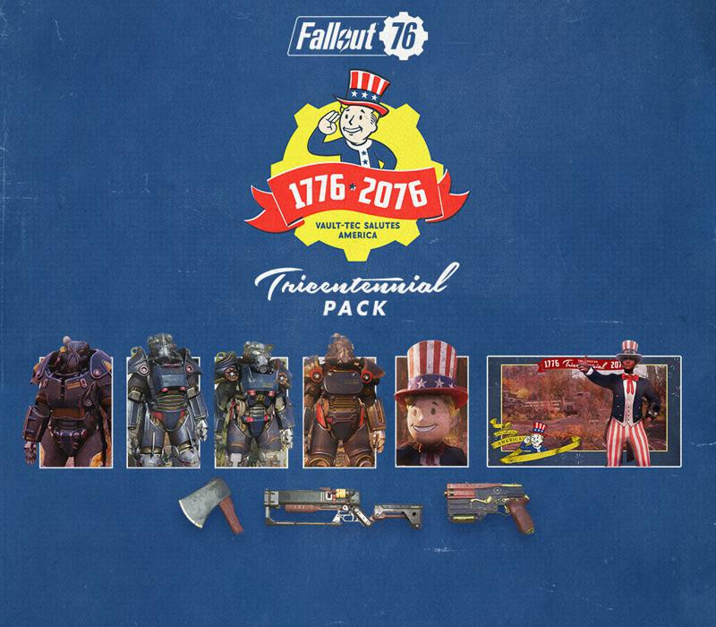 Fallout 76 - Tricentennial Pack DLC PC Steam CD Key Logo