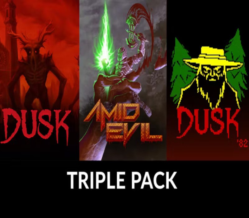 DUSK & AMID EVIL & DUSK '82 Ultimate Edition Triple Pack Bundle PC Steam CD Key Logo