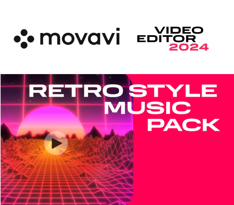 Movavi Video Editor 2024 - Retro Style Music Pack DLC Steam CD Key Logo
