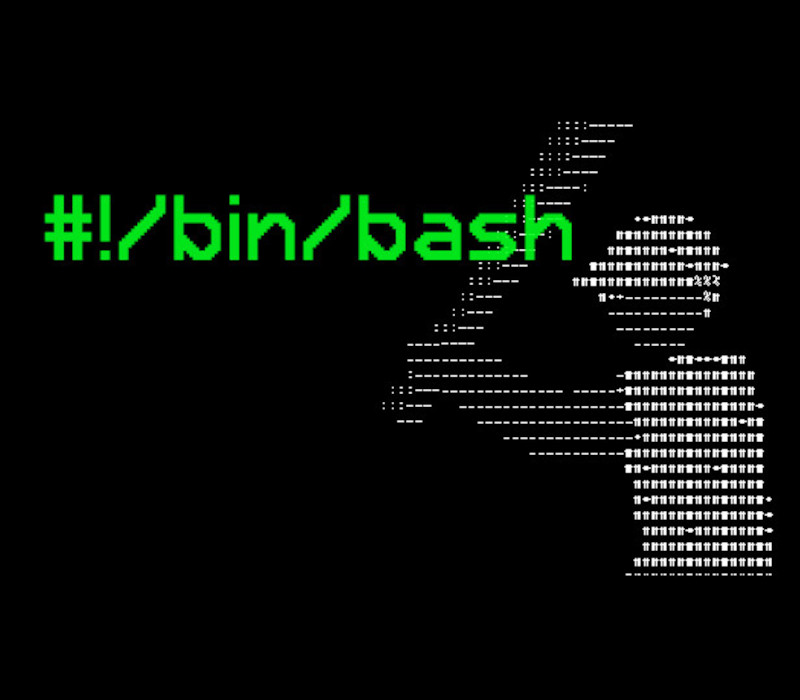 #!/bin/bash PC Steam CD Key Logo