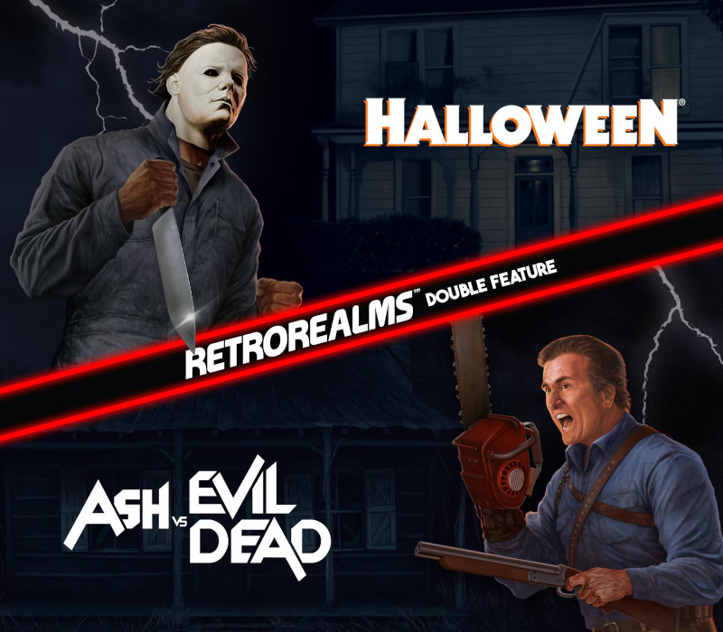 RetroRealms Double Feature: Halloween + Ash vs Evil Dead PC Steam CD Key Logo