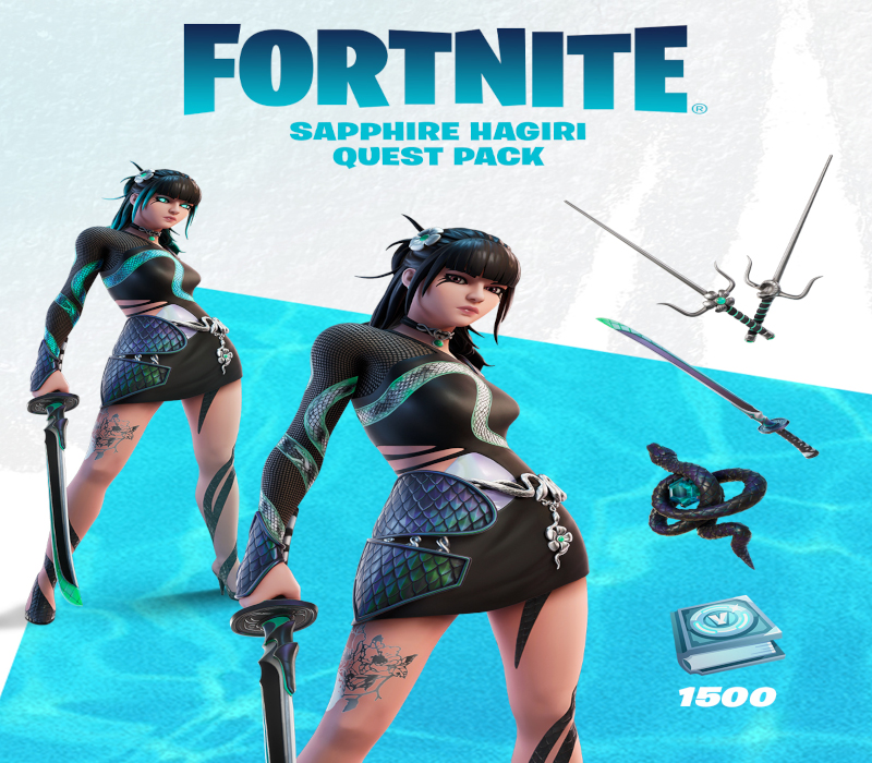 Fortnite - Sapphire Hagiri Quest Pack DLC TR XBOX One CD Key Logo