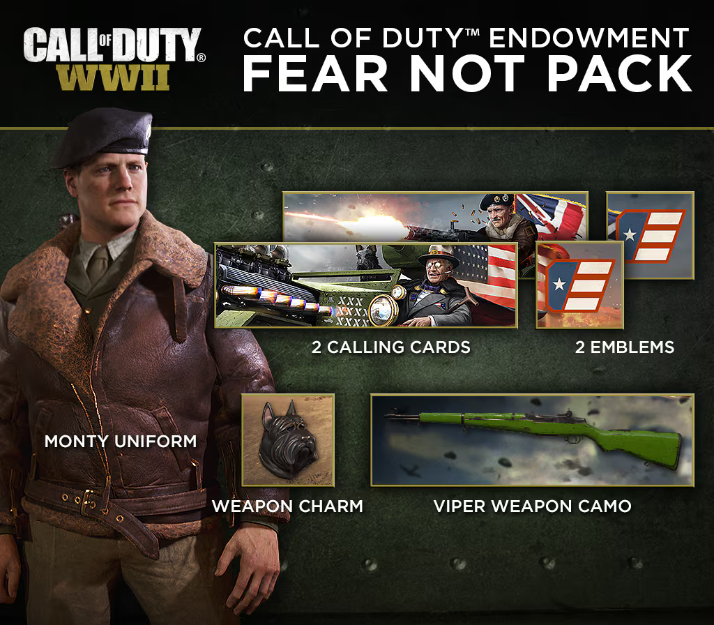 Call of Duty: WWII - Call of Duty Endowment Fear Not Pack DLC US PC Steam CD Key Logo