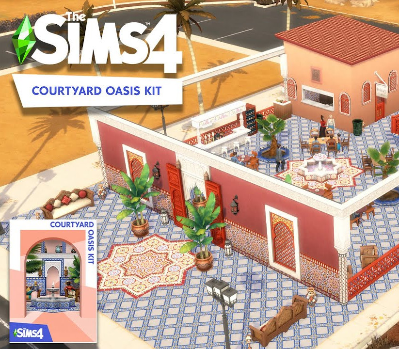 The Sims 4 - Courtyard Oasis Kit DLC PC EA App CD Key Logo