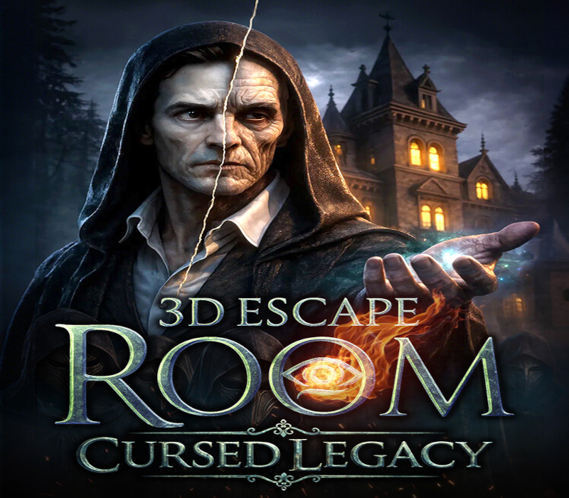3D Escape Room: Cursed Legacy PC Steam CD Key Logo