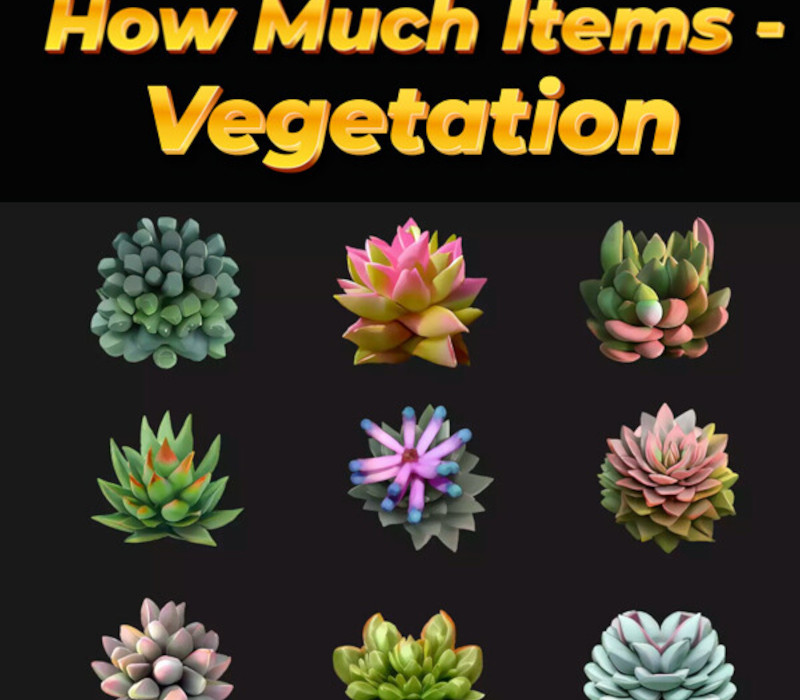 How Much Items - Vegetation PC Steam CD Key Logo