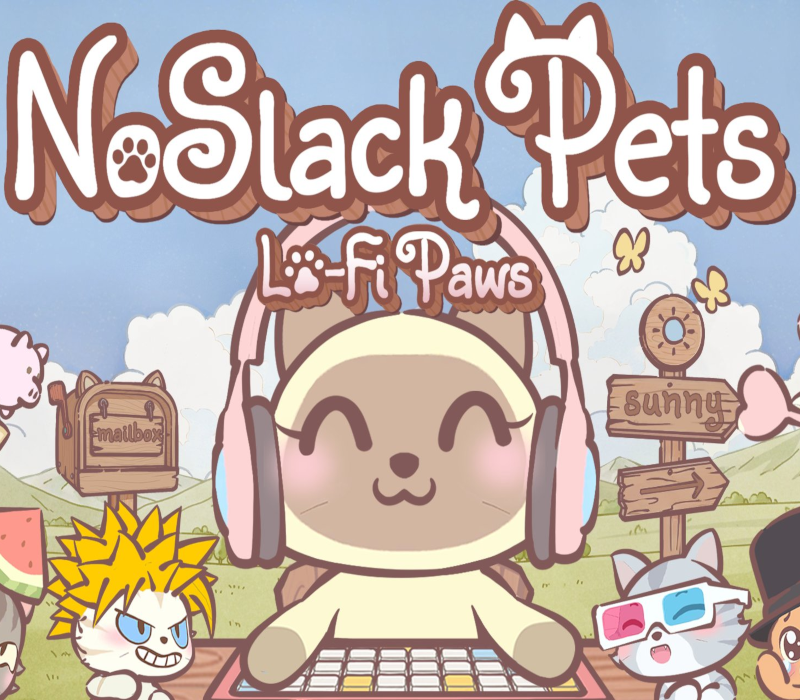 NoSlack Pets: Lo-Fi Paws PC Steam CD Key Logo