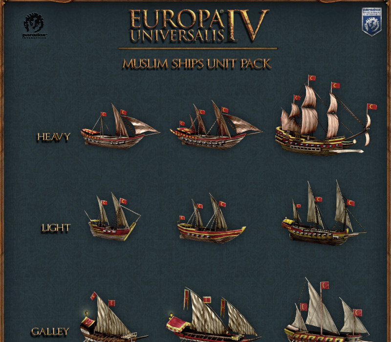 Europa Universalis IV - Muslim Ships Unit Pack DLC EU PC Steam CD Key Logo