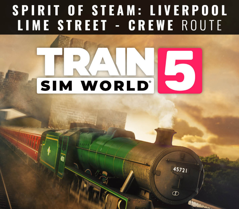 Train Sim World 5: Spirit of Steam: Liverpool Lime Street - Crewe DLC EU XBOX One / Xbox Series X|S CD Key Logo