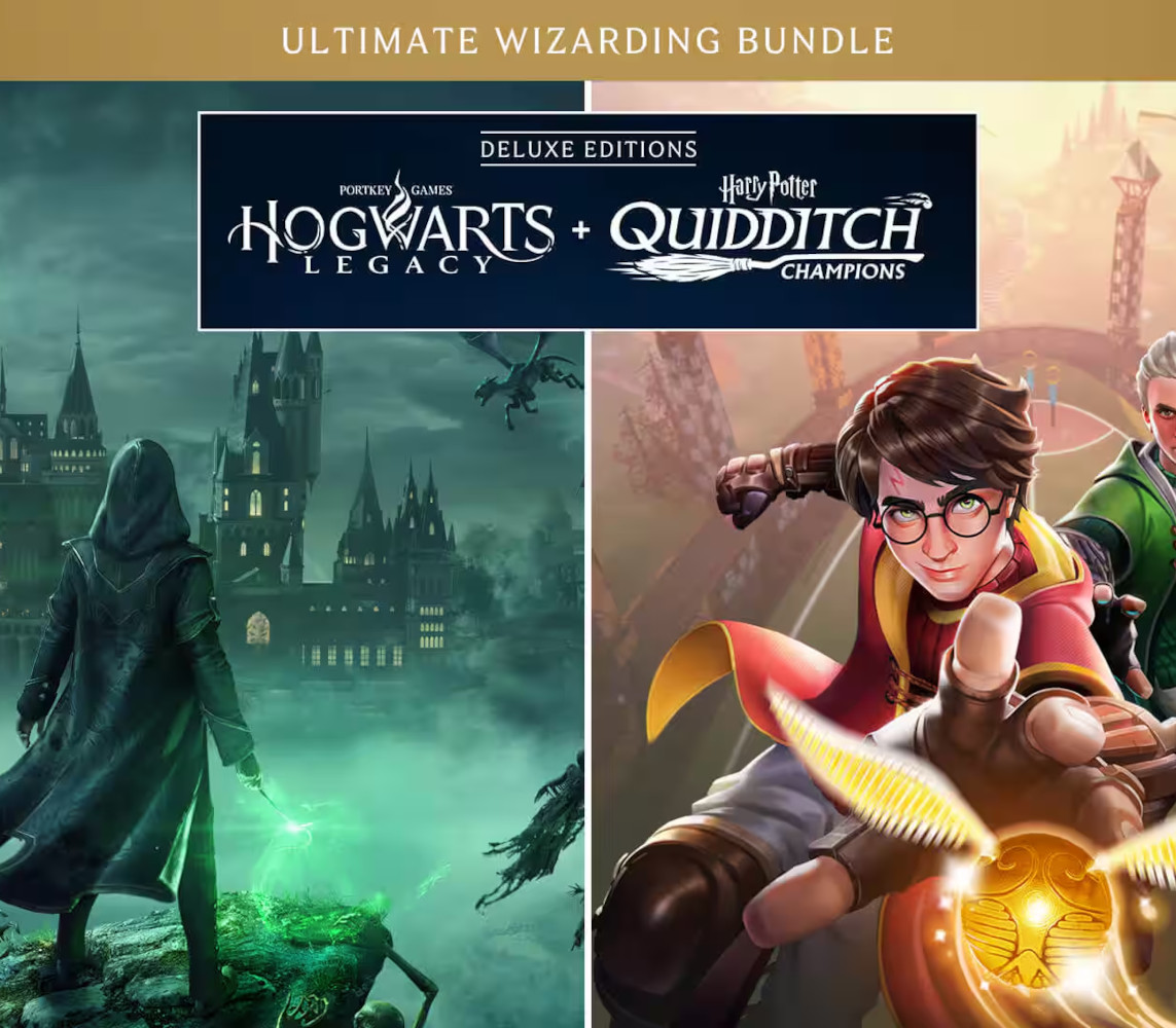 Hogwarts Legacy + Harry Potter: Quidditch Champions Deluxe Editions Bundle EU XBOX One / Xbox Series X|S CD Key Logo