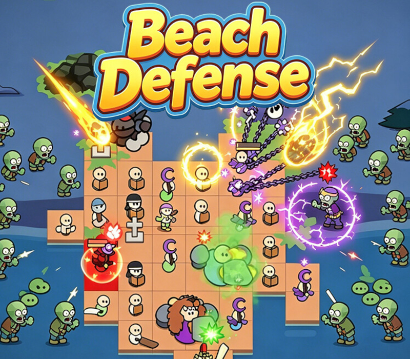 Beach Defense: Zombie Invasion PC Steam CD Key Logo