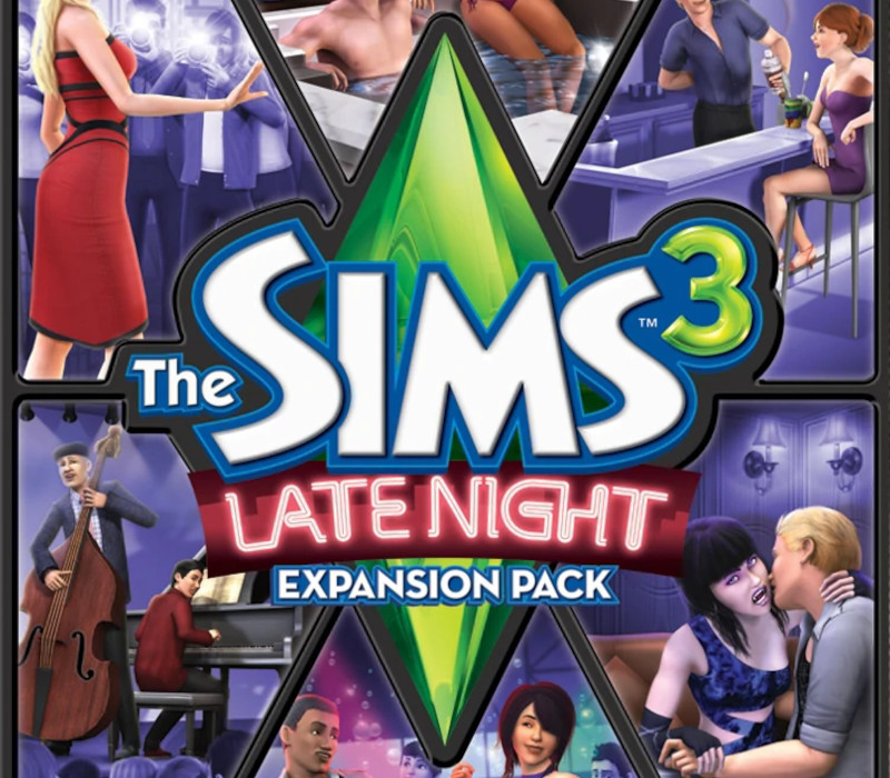 The Sims 3 + Late Night Expansion Pack DLC EA App CD Key Logo